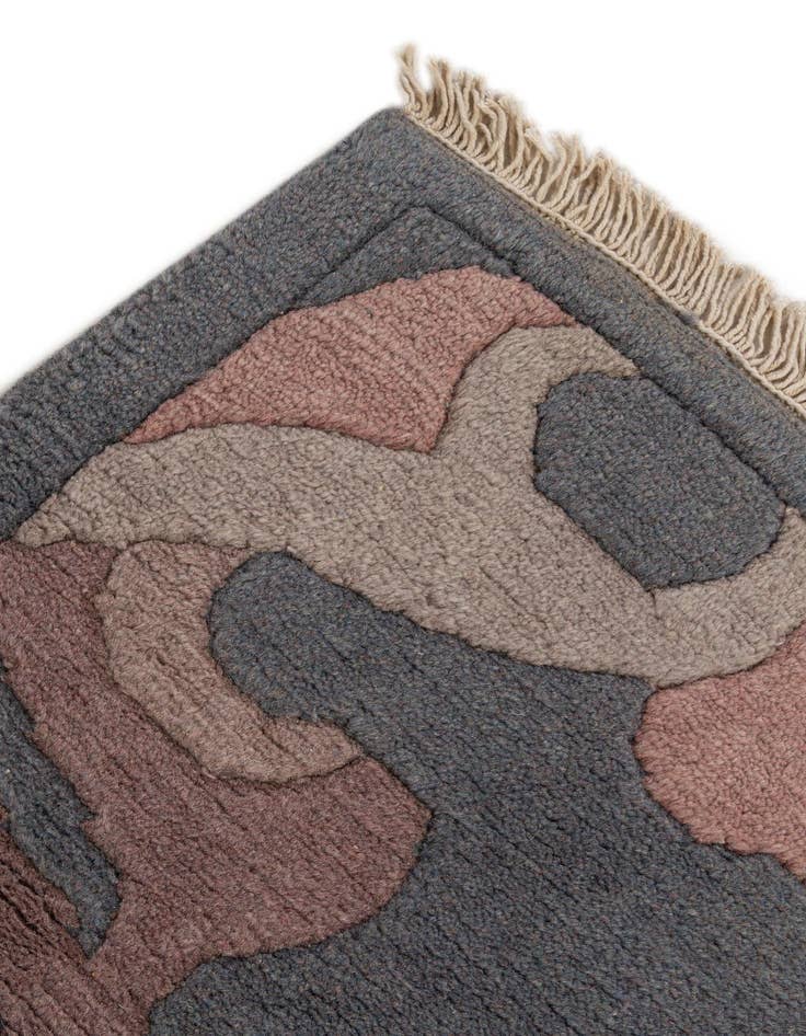 Detail image of  4' x 5' 9  Hand Knotted Nepal Wool Rug