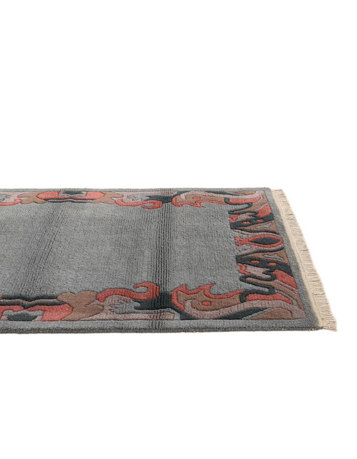 Detail image of  4' x 5' 11  Hand Knotted Nepal Wool Rug