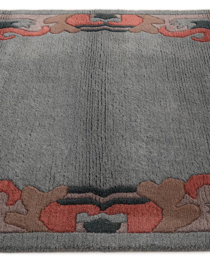 Detail image of  4' x 5' 11  Hand Knotted Nepal Wool Rug