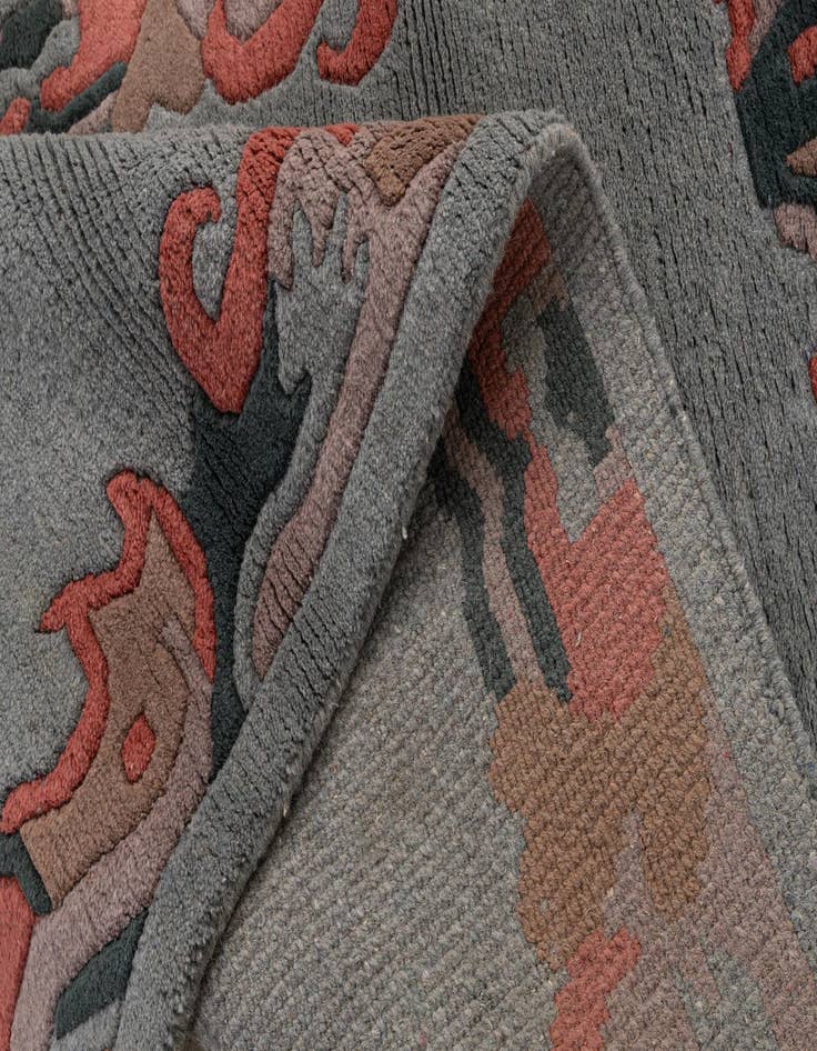 Detail image of  4' x 5' 11  Hand Knotted Nepal Wool Rug