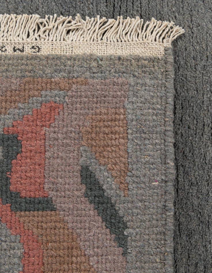 Detail image of  4' x 5' 11  Hand Knotted Nepal Wool Rug