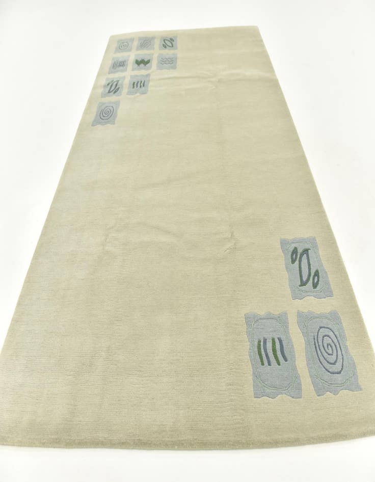 Detail image of  6' 8 x 10'  Hand Knotted Nepal Wool Rug