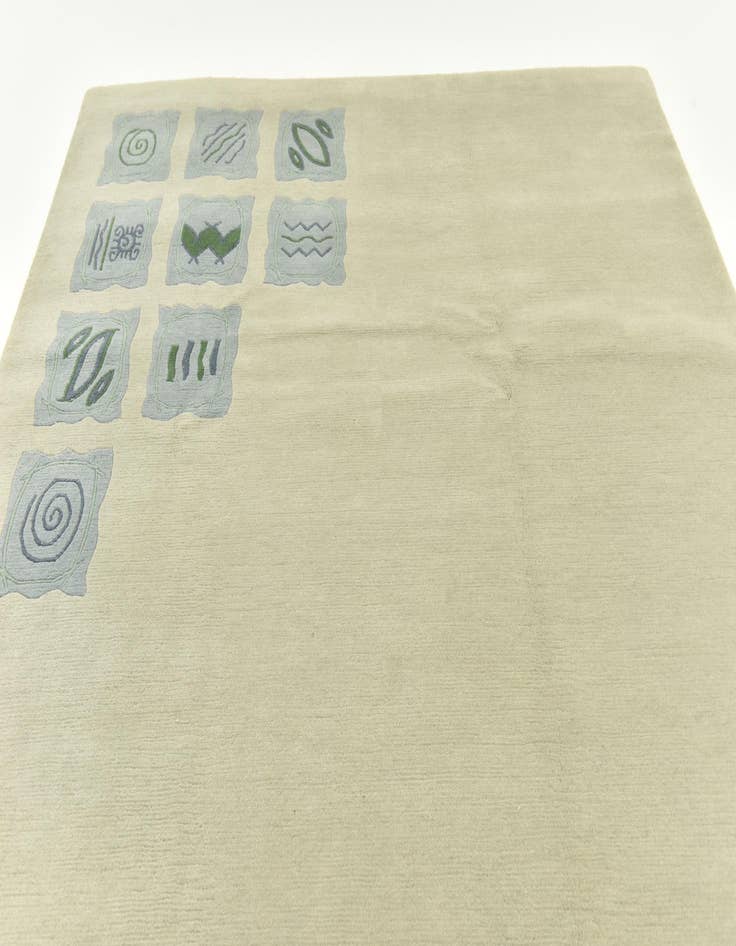 Detail image of  6' 8 x 10'  Hand Knotted Nepal Wool Rug