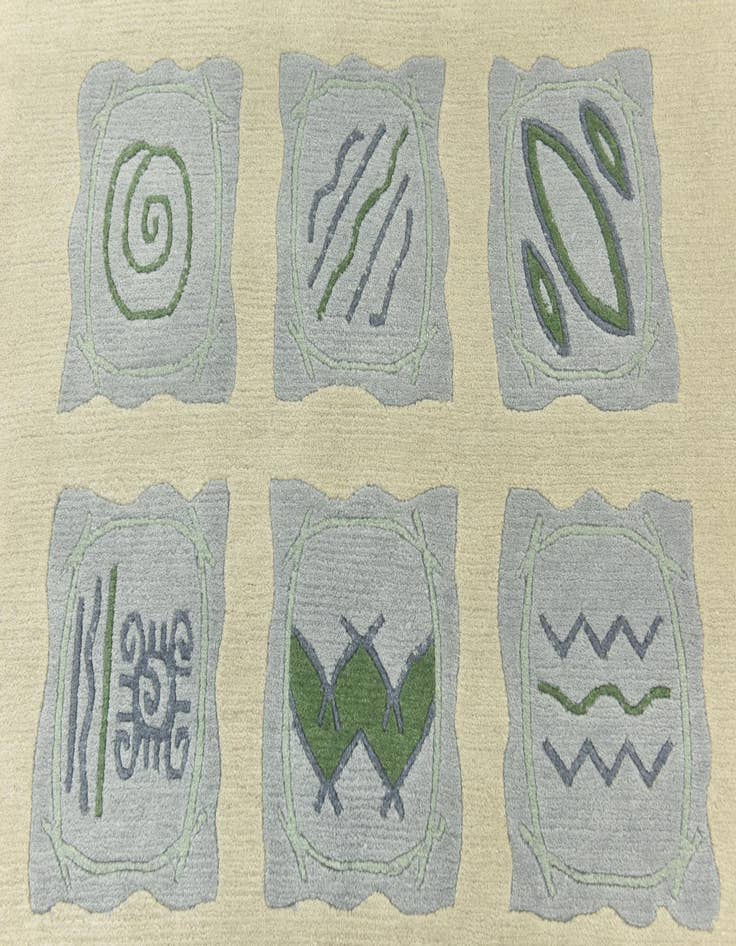 Detail image of  6' 8 x 10'  Hand Knotted Nepal Wool Rug