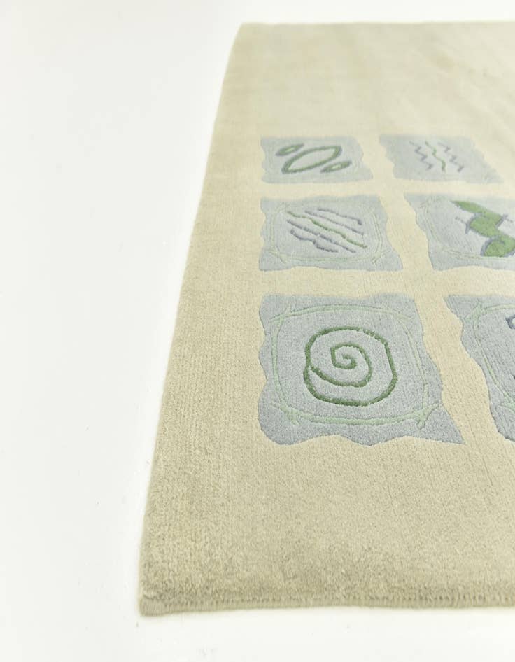 Detail image of  6' 8 x 10'  Hand Knotted Nepal Wool Rug