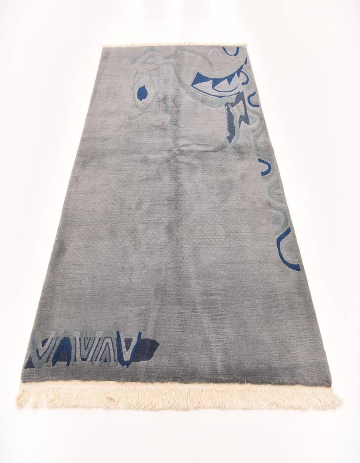 Detail image of  5' 8 x 7' 11  Hand Knotted Nepal Wool Rug