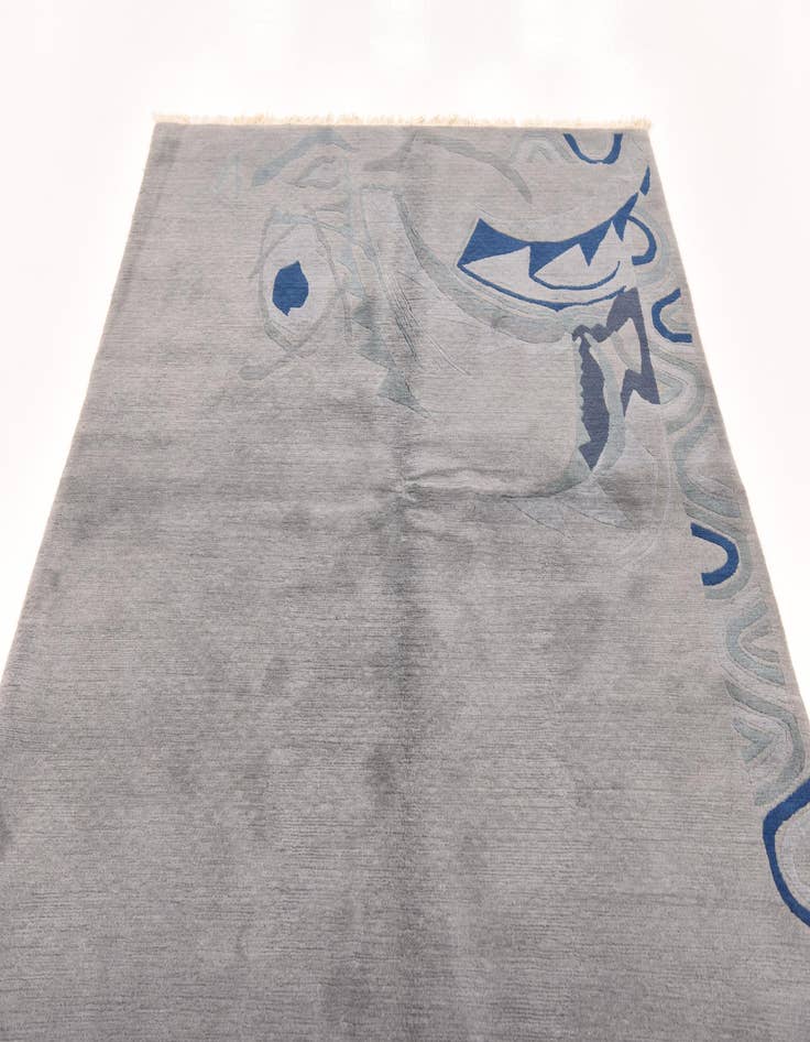 Detail image of  5' 8 x 7' 11  Hand Knotted Nepal Wool Rug