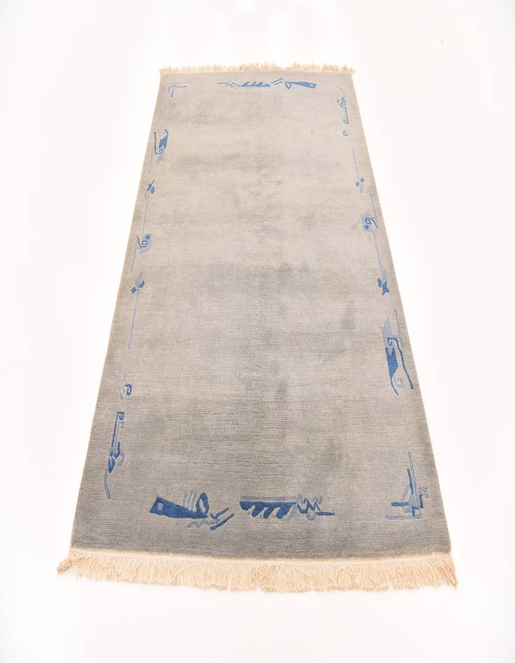 Detail image of  4' 8 x 6' 7  Hand Knotted Nepal Wool Rug