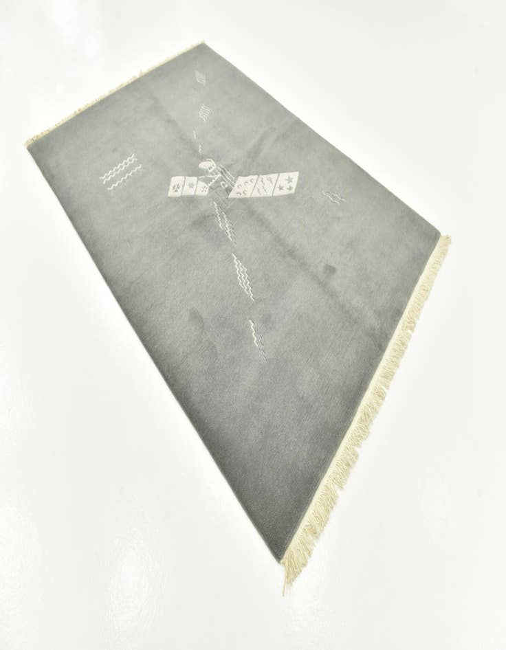 Detail image of  5' 6 x 7' 10  Hand Knotted Nepal Wool Rug