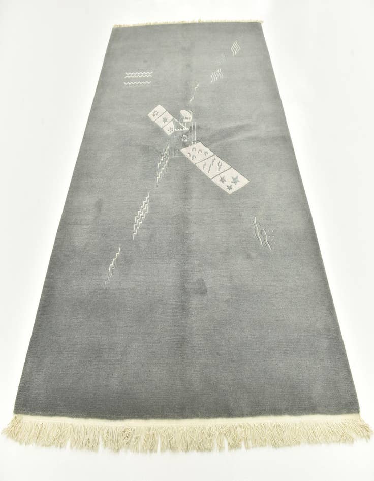 Detail image of  5' 6 x 7' 10  Hand Knotted Nepal Wool Rug