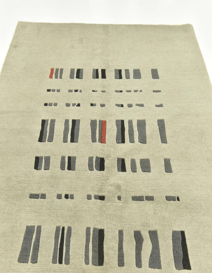 Detail image of 5' 6 x 7' 10 Hand Knotted Nepal Wool Rug