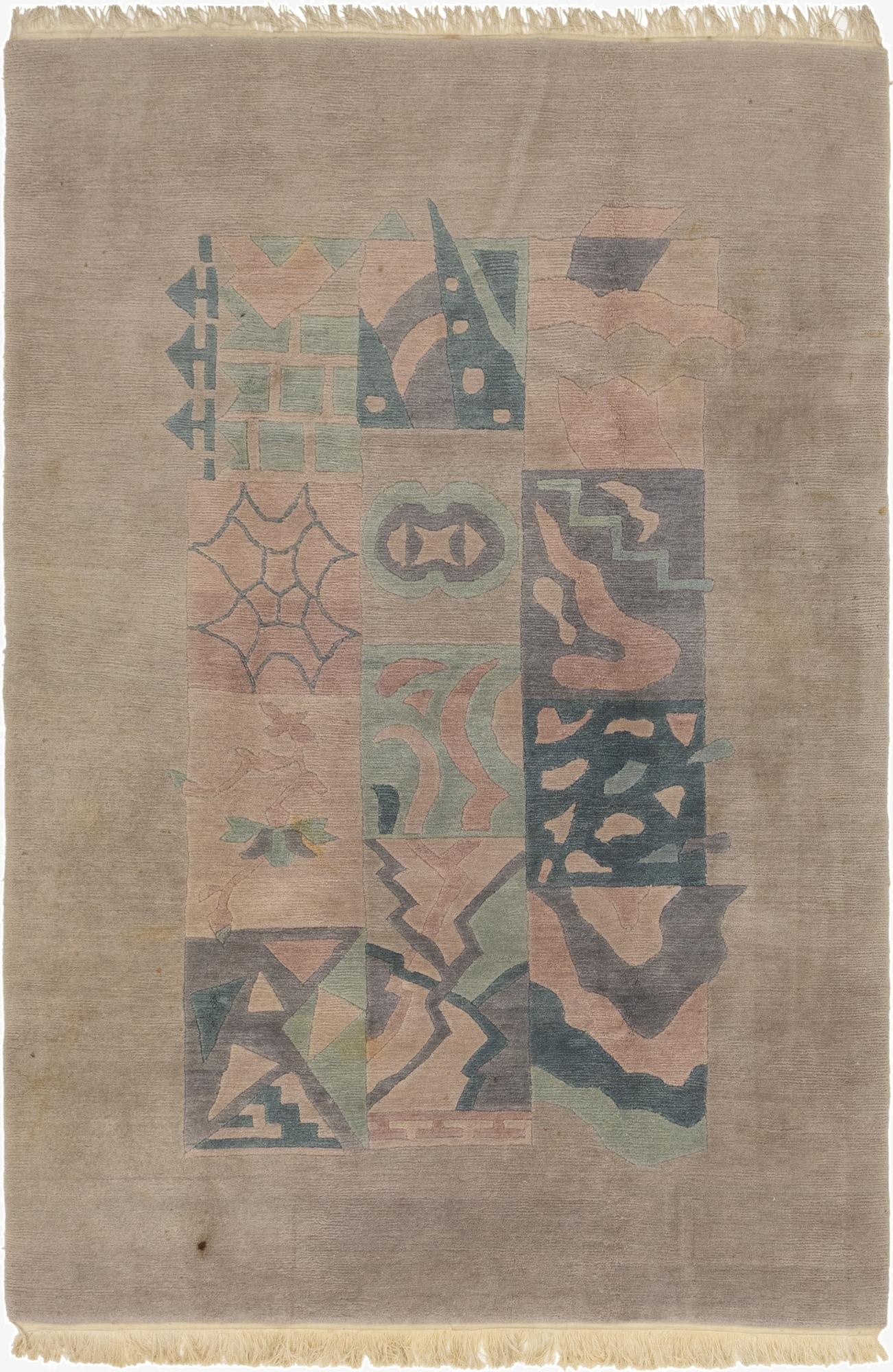  6' 5 x 9' 5  Hand Knotted Nepal Wool Rug