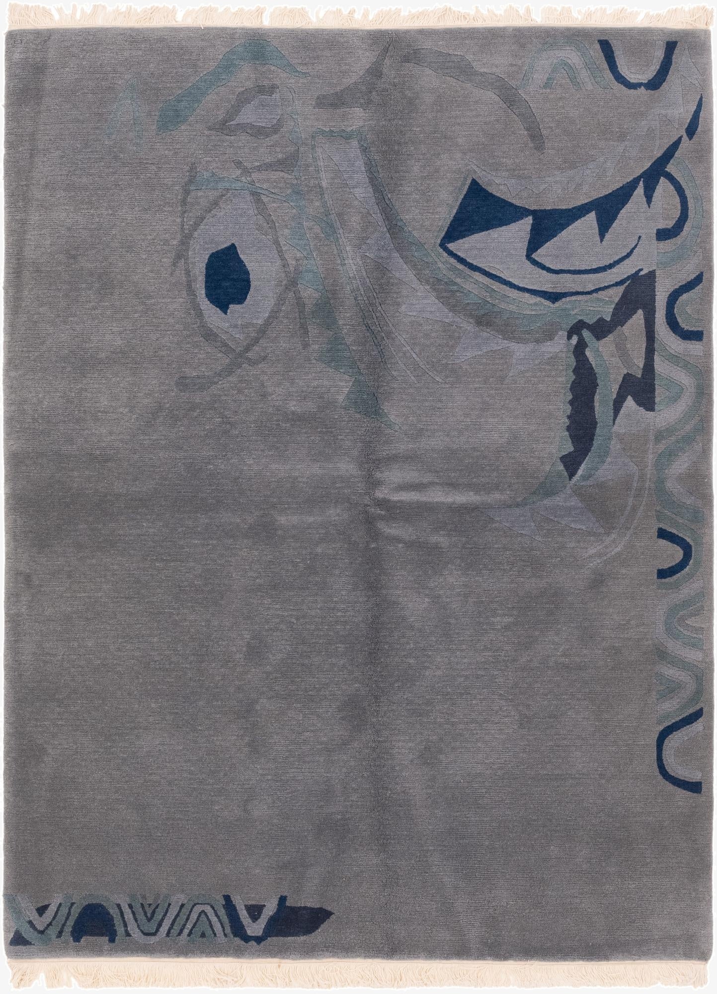  5' 8 x 7' 11  Hand Knotted Nepal Wool Rug