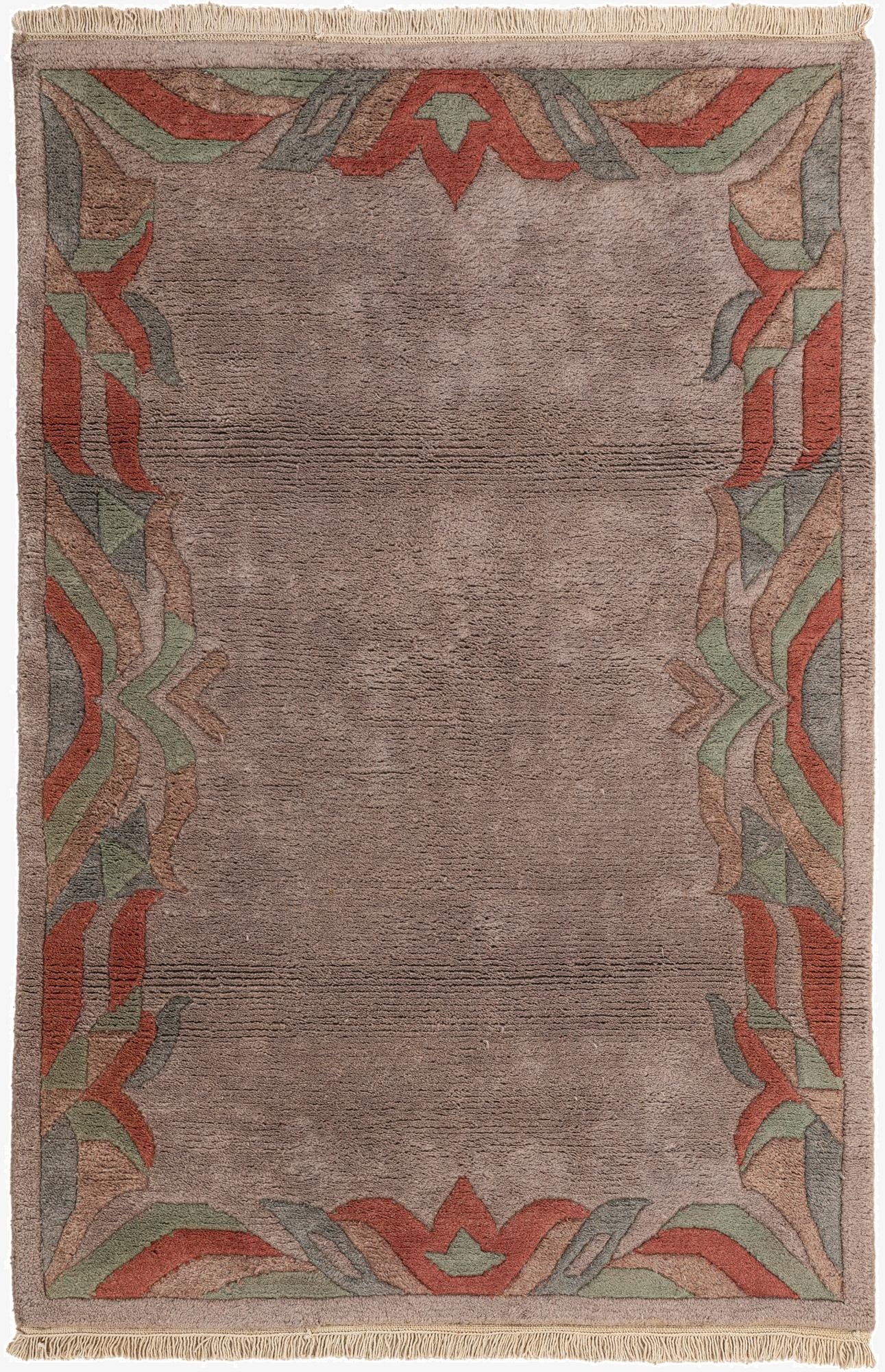  4' x 6'  Hand Knotted Nepal Wool Rug