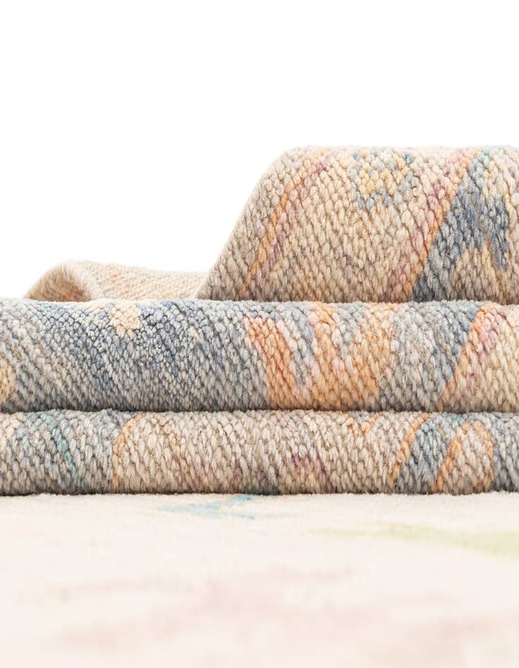 Detail image of  10' 2 x 13' 10  Hand Knotted Oushak Rug