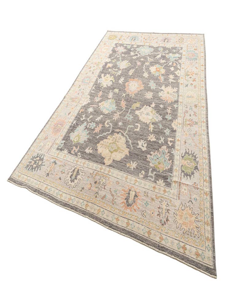 Detail image of  10' 1 x 13' 11  Hand Knotted Oushak Rug