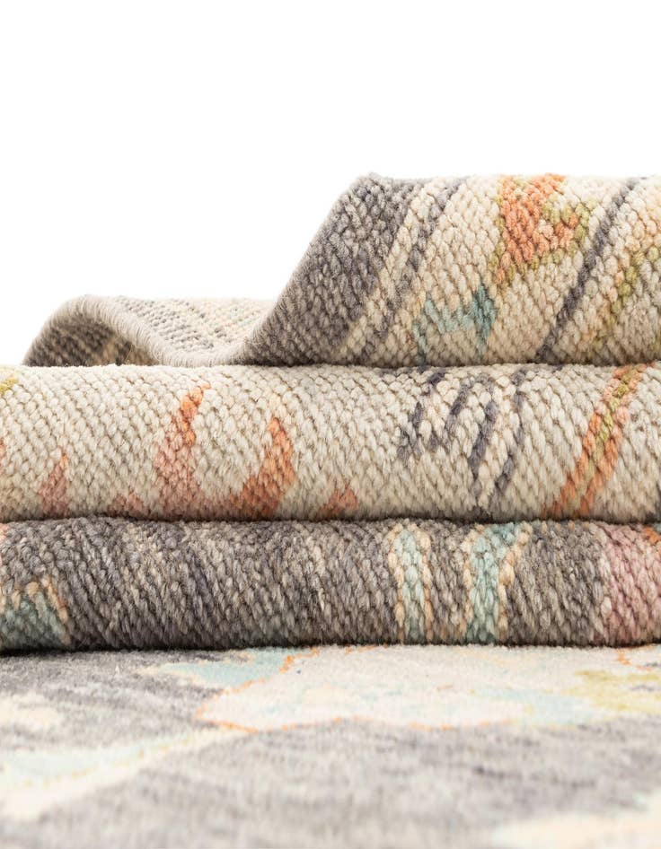 Detail image of  10' 1 x 13' 11  Hand Knotted Oushak Rug