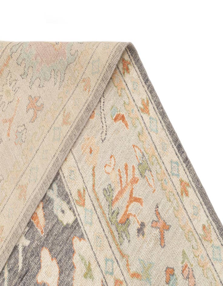 Detail image of  10' 1 x 13' 11  Hand Knotted Oushak Rug