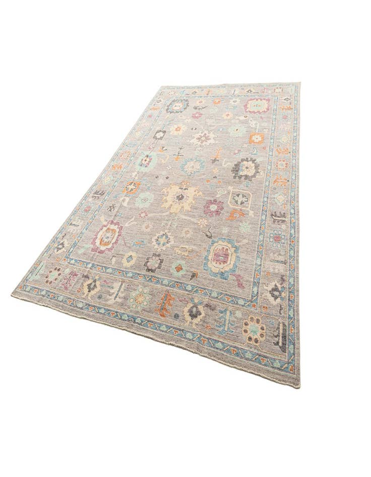 Detail image of  9' 11 x 13' 11  Hand Knotted Oushak Rug