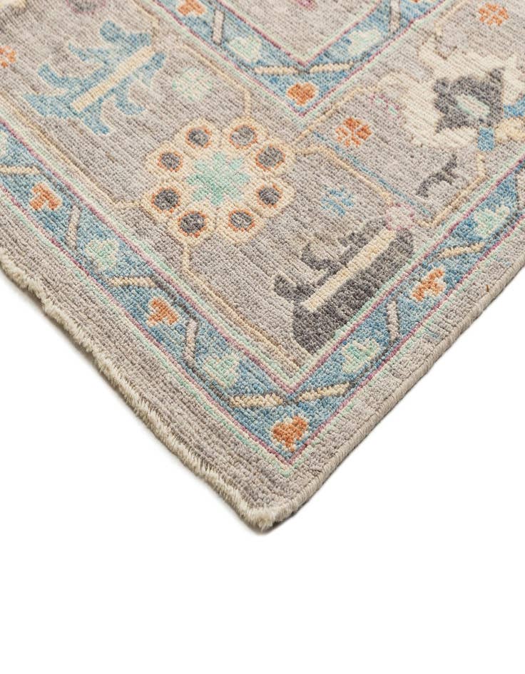 Detail image of  9' 11 x 13' 11  Hand Knotted Oushak Rug