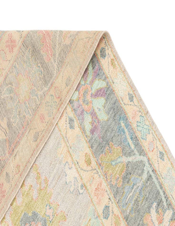 Detail image of  9' 11 x 13' 9  Hand Knotted Oushak Rug