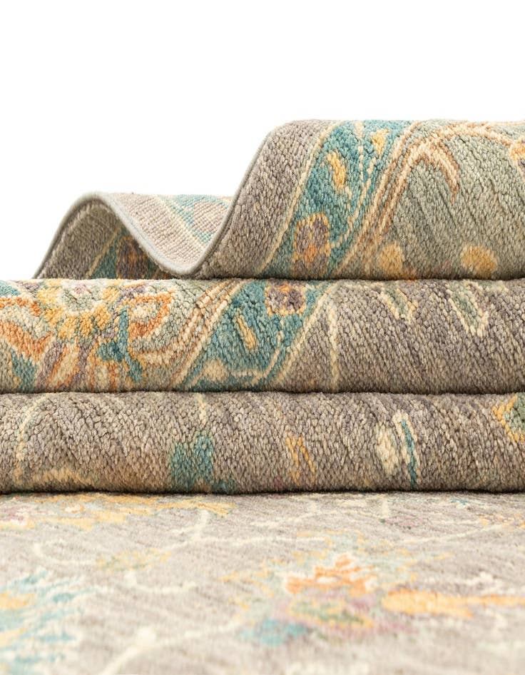 Detail image of  7' 10 x 9' 10  Hand Knotted Oushak Rug