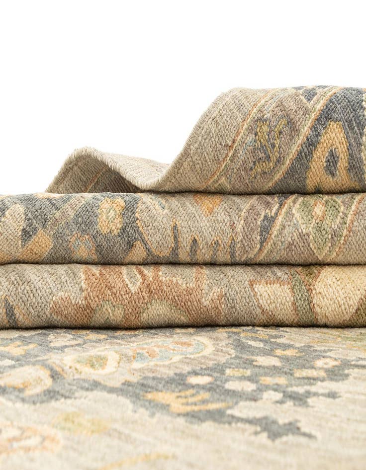 Detail image of  8' x 9' 11  Hand Knotted Oushak Rug