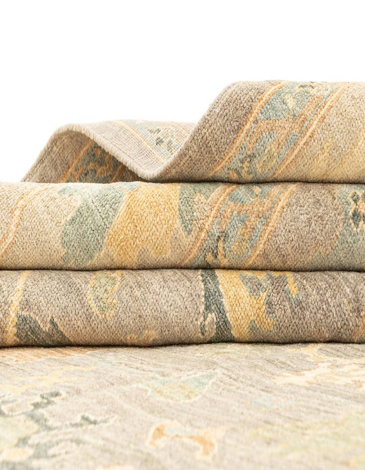 Detail image of  8' 1 x 10' 4  Hand Knotted Oushak Rug