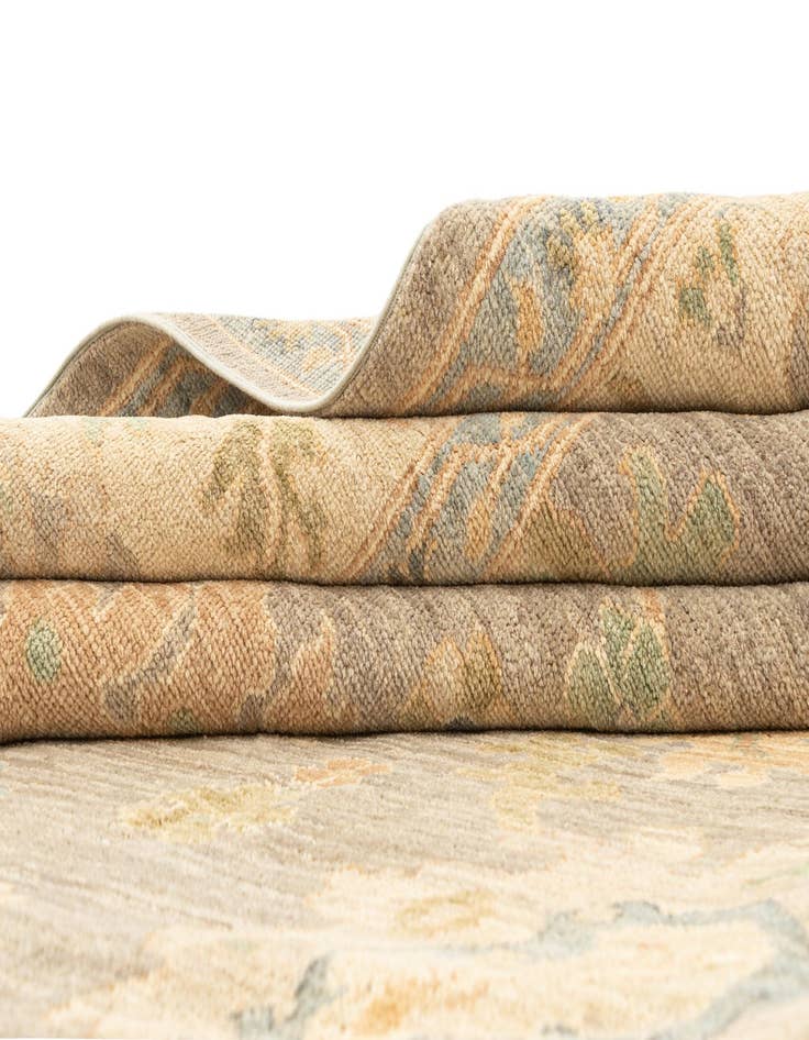 Detail image of  7' 11 x 10'  Hand Knotted Oushak Rug