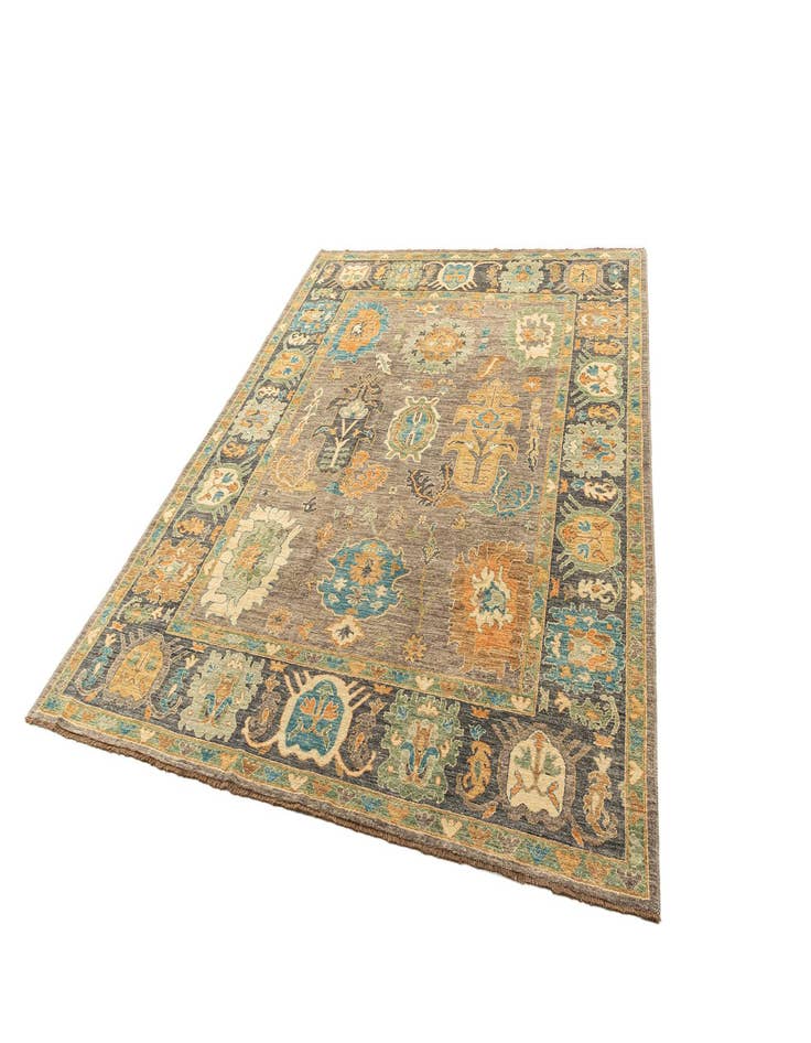 Detail image of  8' 2 x 9' 11  Hand Knotted Oushak Rug