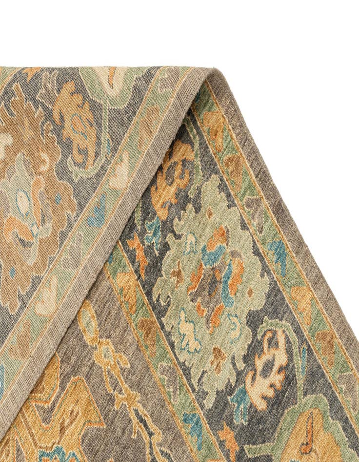 Detail image of  8' 2 x 9' 11  Hand Knotted Oushak Rug