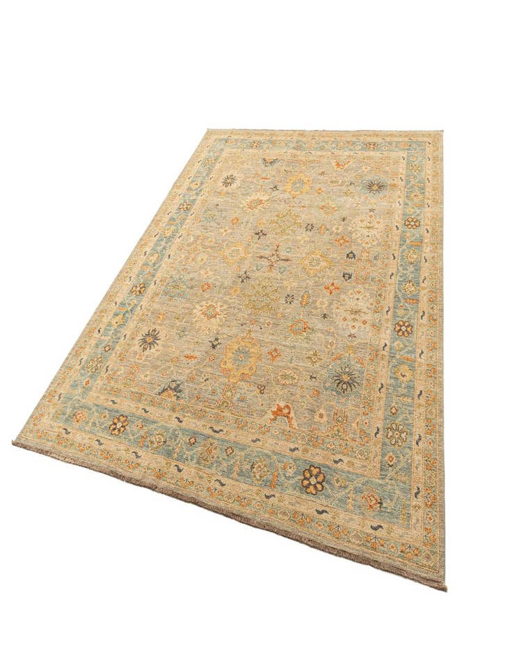 Detail image of  8' 4 x 9' 8  Hand Knotted Oushak Rug