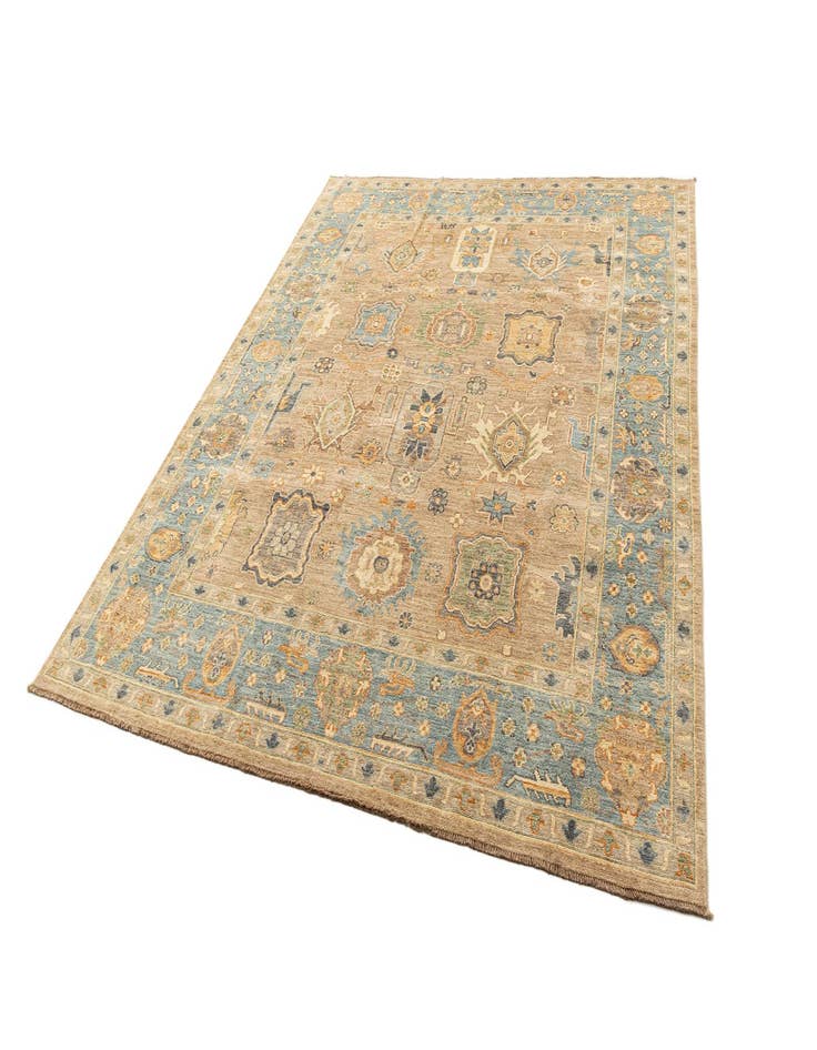 Detail image of  7' 11 x 9' 5  Hand Knotted Oushak Rug