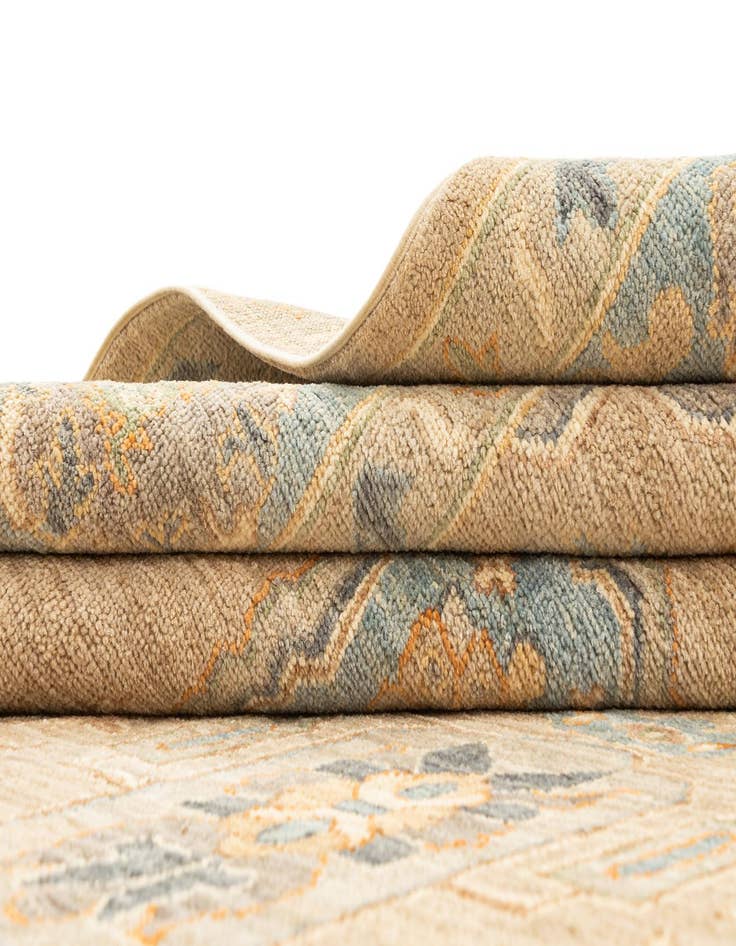 Detail image of  7' 11 x 9' 5  Hand Knotted Oushak Rug