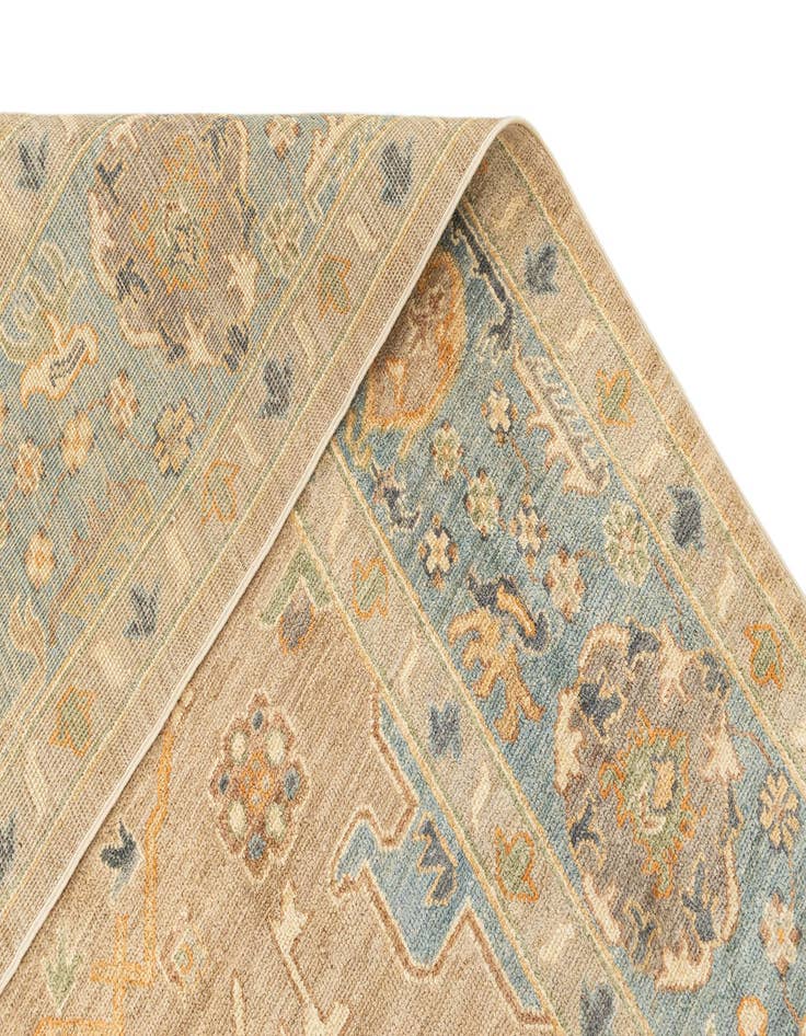 Detail image of  7' 11 x 9' 5  Hand Knotted Oushak Rug