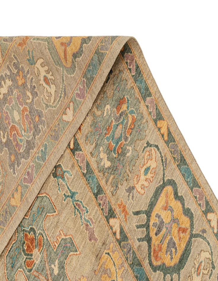 Detail image of  8' x 9' 10  Hand Knotted Oushak Rug