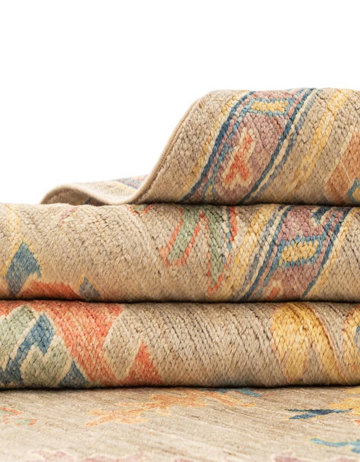 Detail image of  8' 2 x 9' 11  Hand Knotted Oushak Rug