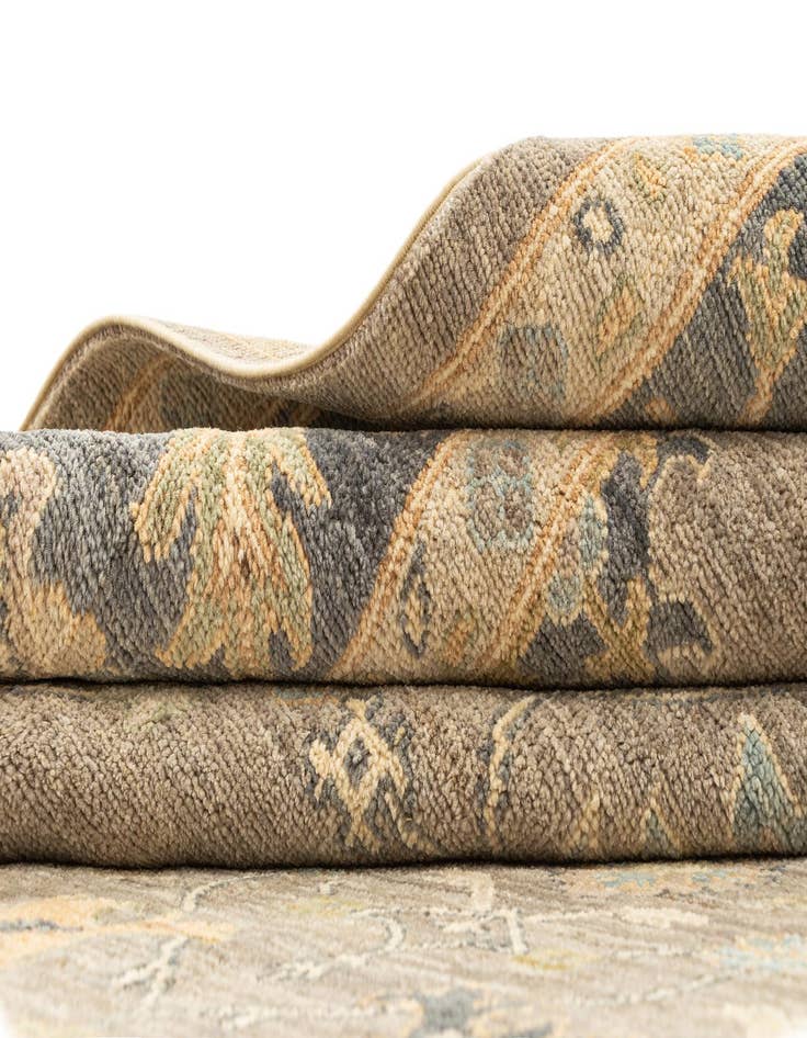 Detail image of  8' 1 x 10'  Hand Knotted Oushak Rug