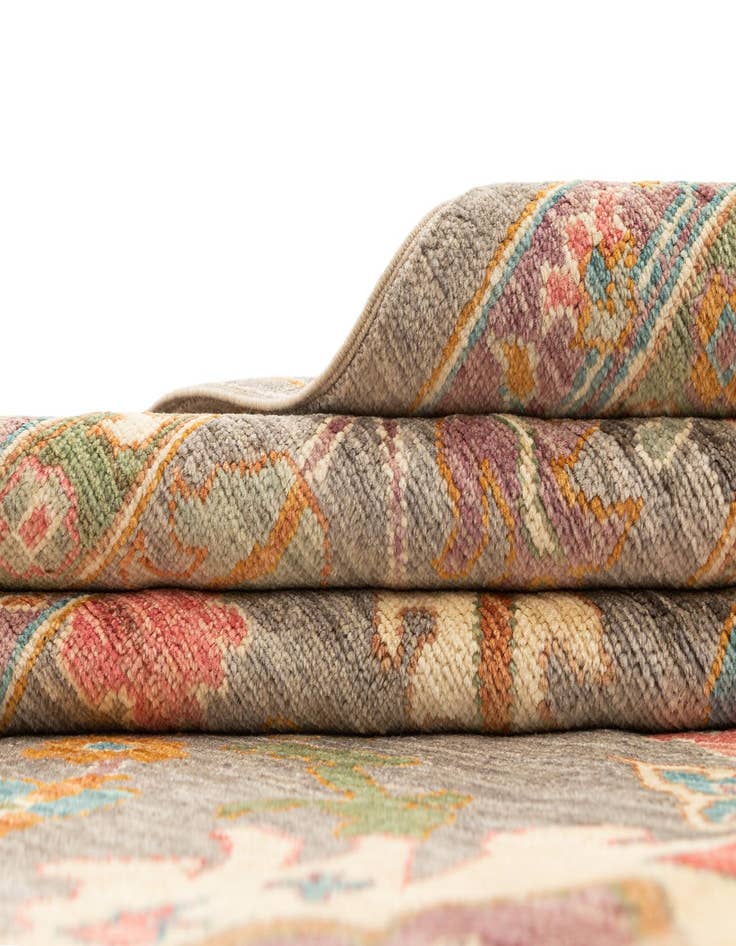 Detail image of  9' 1 x 11' 9  Hand Knotted Oushak Rug