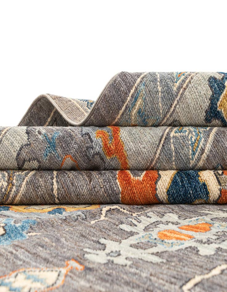 Detail image of  9' 5 x 11' 10  Hand Knotted Oushak Rug