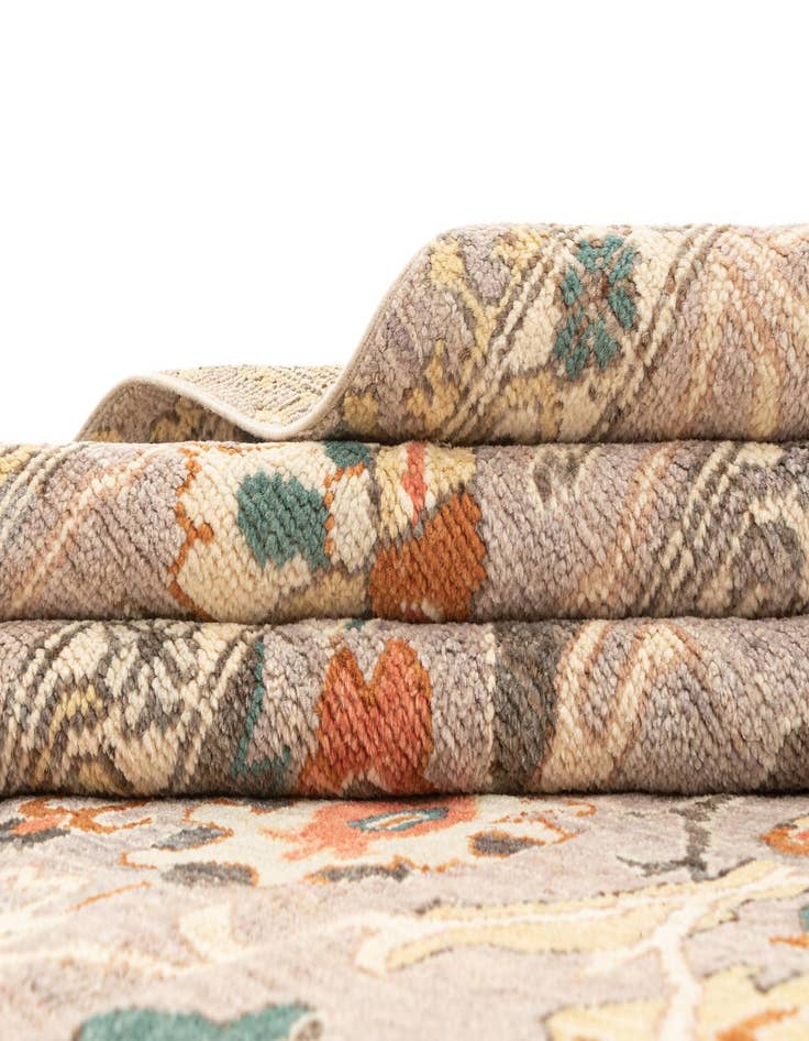 Detail image of  9' 1 x 12'  Hand Knotted Oushak Rug