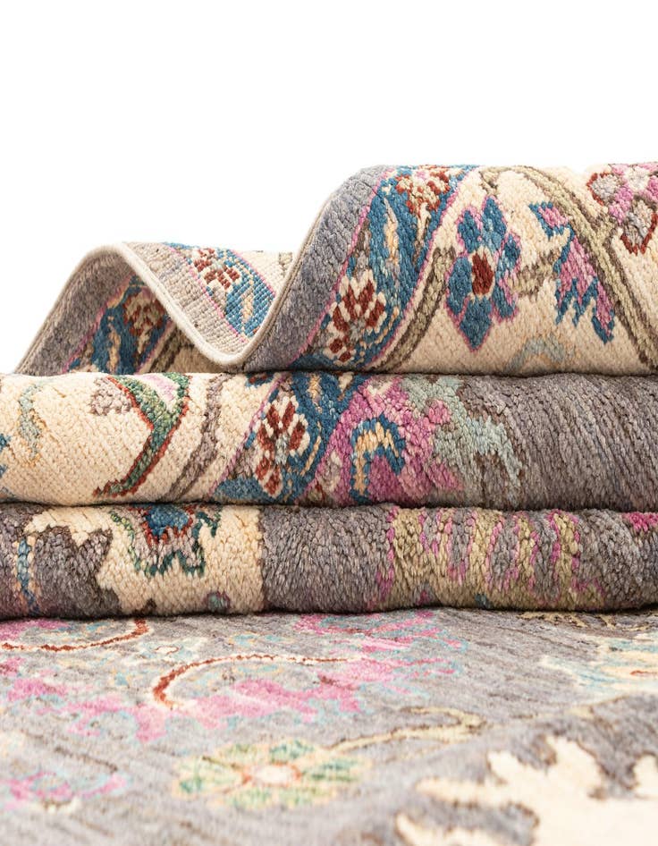 Detail image of  8' x 10'  Hand Knotted Oushak Rug