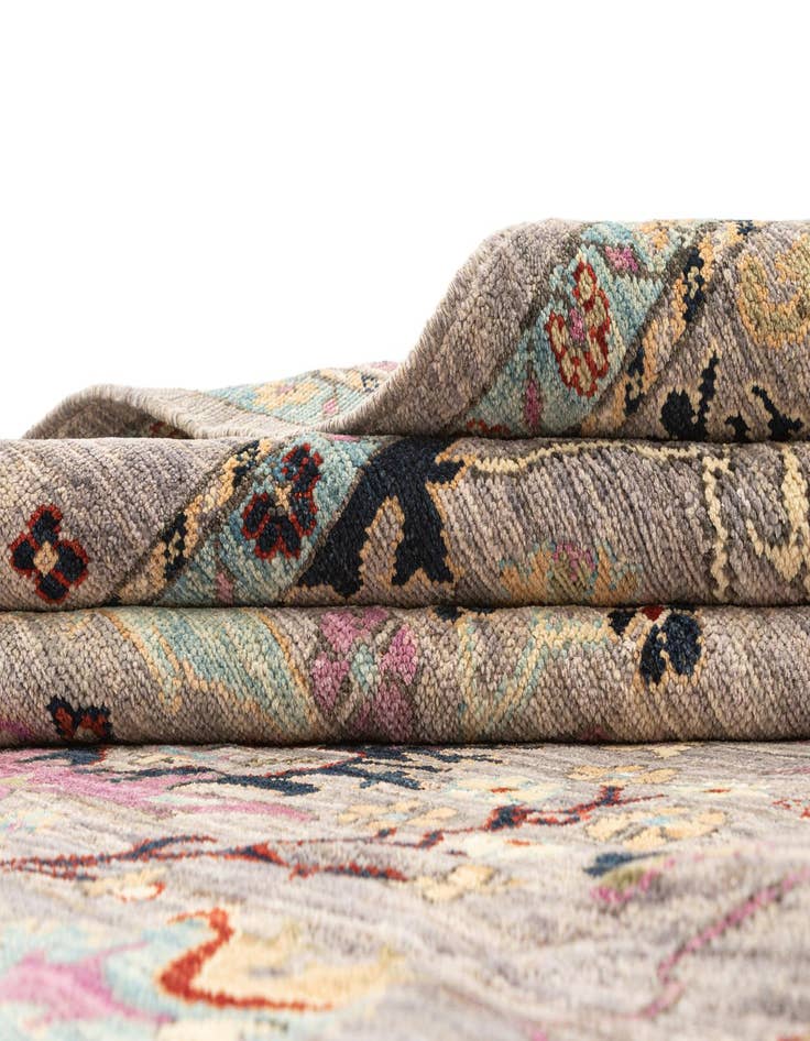 Detail image of  8' 2 x 10'  Hand Knotted Oushak Rug