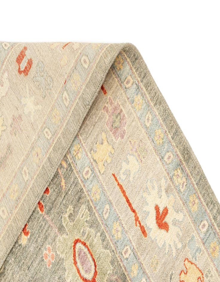 Detail image of  6' 6 x 9' 7  Hand Knotted Oushak Rug