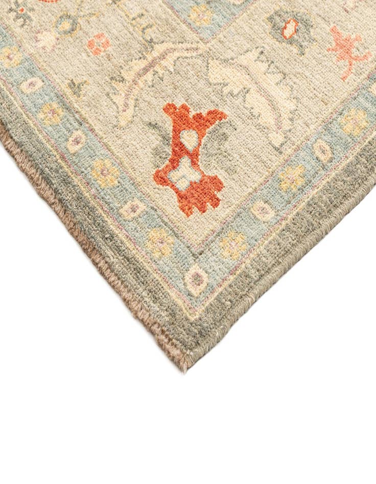 Detail image of  6' 6 x 9' 7  Hand Knotted Oushak Rug