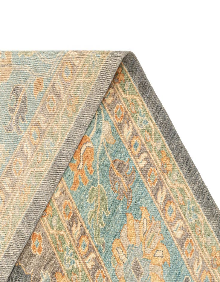 Detail image of  11' 5 x 14' 7  Hand Knotted Oushak Rug