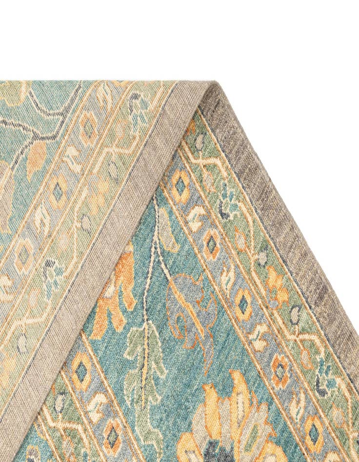 Detail image of  11' 8 x 14' 10  Hand Knotted Oushak Rug