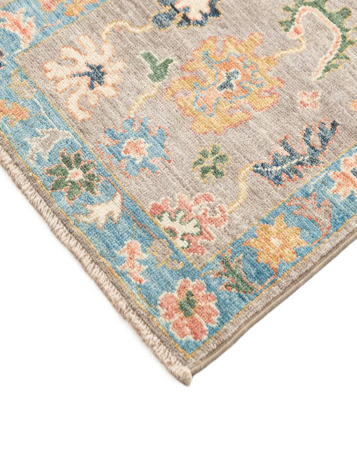 Detail image of  6' 11 x 19' 9  Hand Knotted Oushak Rug