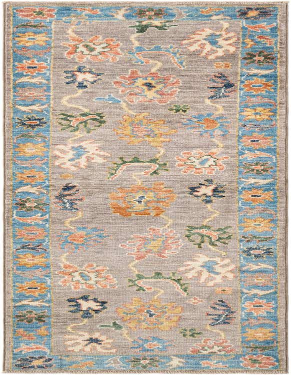 Primary image  6' 11 x 19' 9  Hand Knotted Oushak Rug