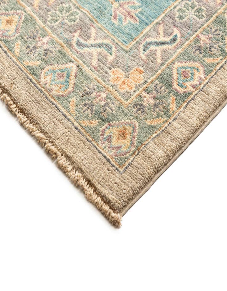 Detail image of  13' 1 x 19' 2  Hand Knotted Oushak Rug